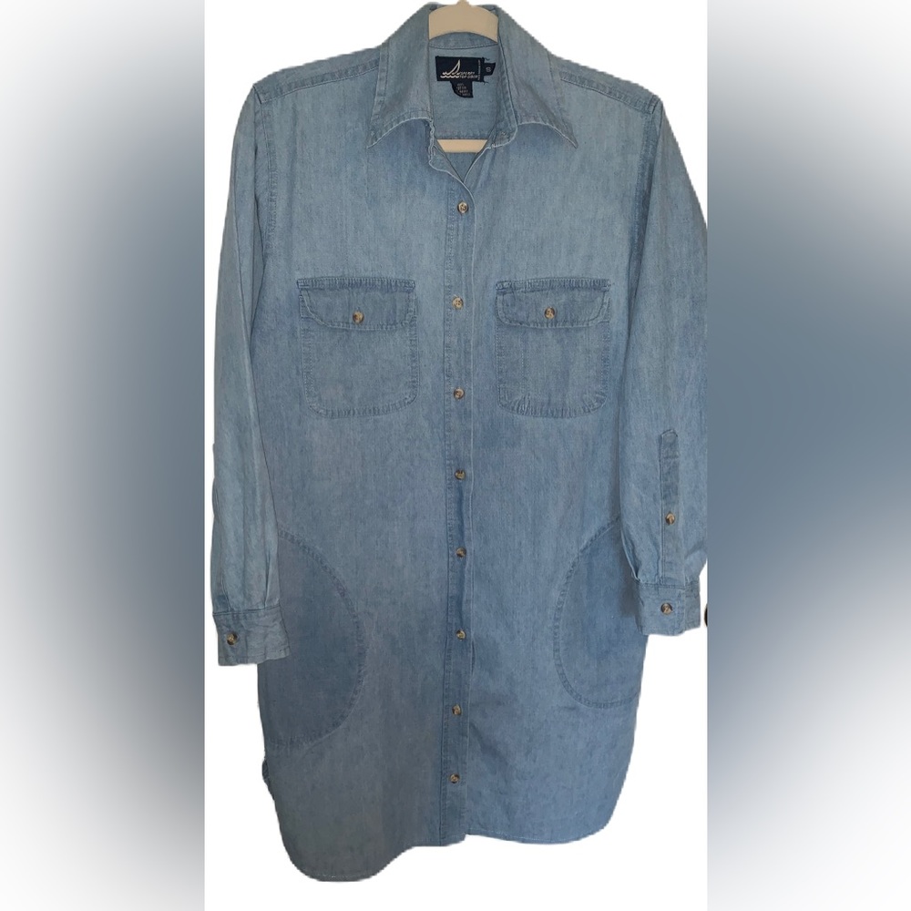 Vintage Sperry Top Sider Denim Dress Size Small